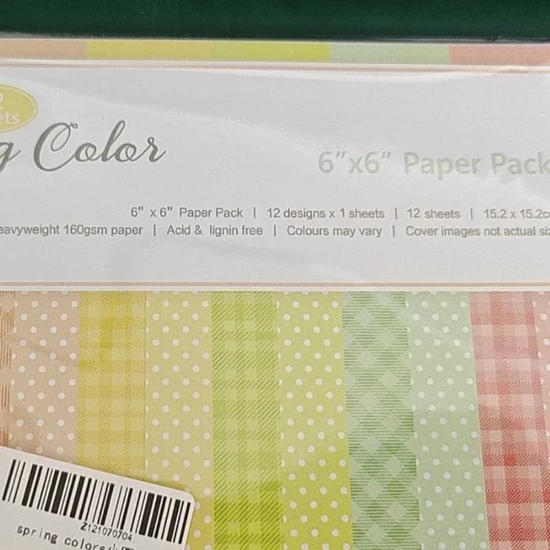 12 Sheets Pastel Spring Craft Paper Pack for Scrapbooking Card Making DIY Origami Background Paper with Cutting Dies - 5