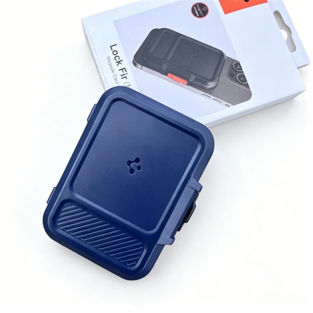 Spigen for MagSafe Wallet Heavy Duty Hardshell Magnetic Card Holder For iPhone 17 16 15 Pixel 10 Series Lock Fir Holds 5-6 Cards