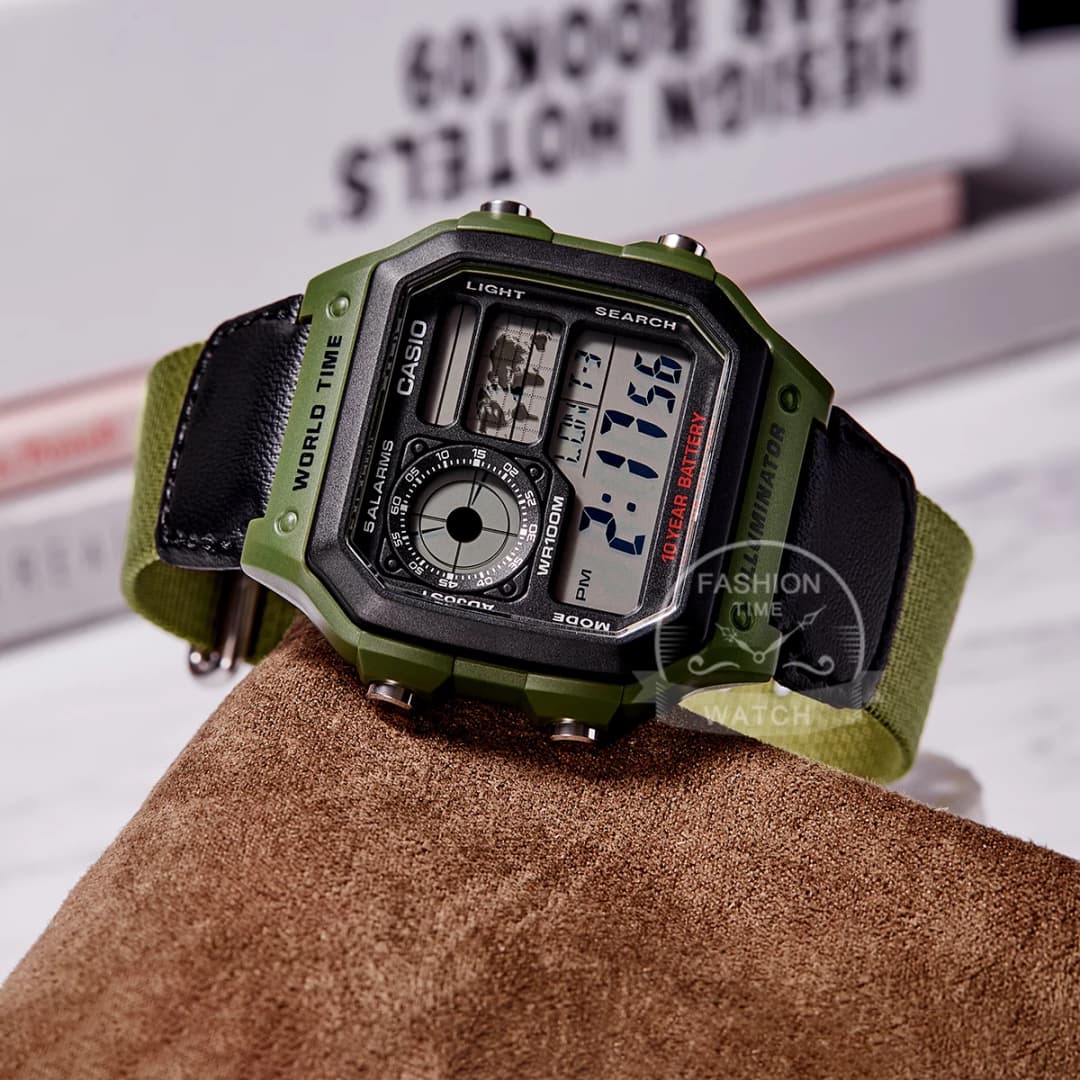 Casio Men's Retro Digital Watch Multifunctional Classic Style Timepiece AE-1200WHB-3B - 3
