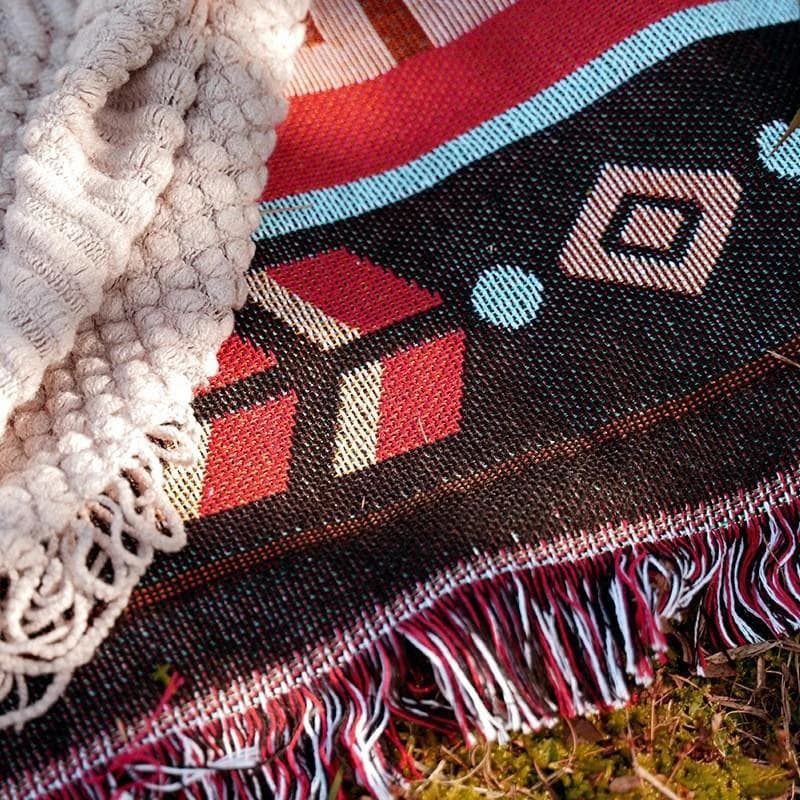 حصائر نزهات خارجية، حصائر شاطئ، أقمشة شاطئ للتخييم الخارجي، ديكورات عيد الحب، شرفات، بطانيات بوهيمية - 3