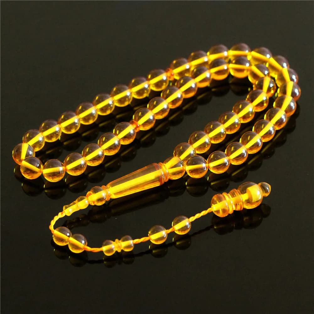 muslim rosary Turn purple in the sun 10mm 33/45 resin amber tasbih sibha tesbih prayer beads islamic misbaha - 2