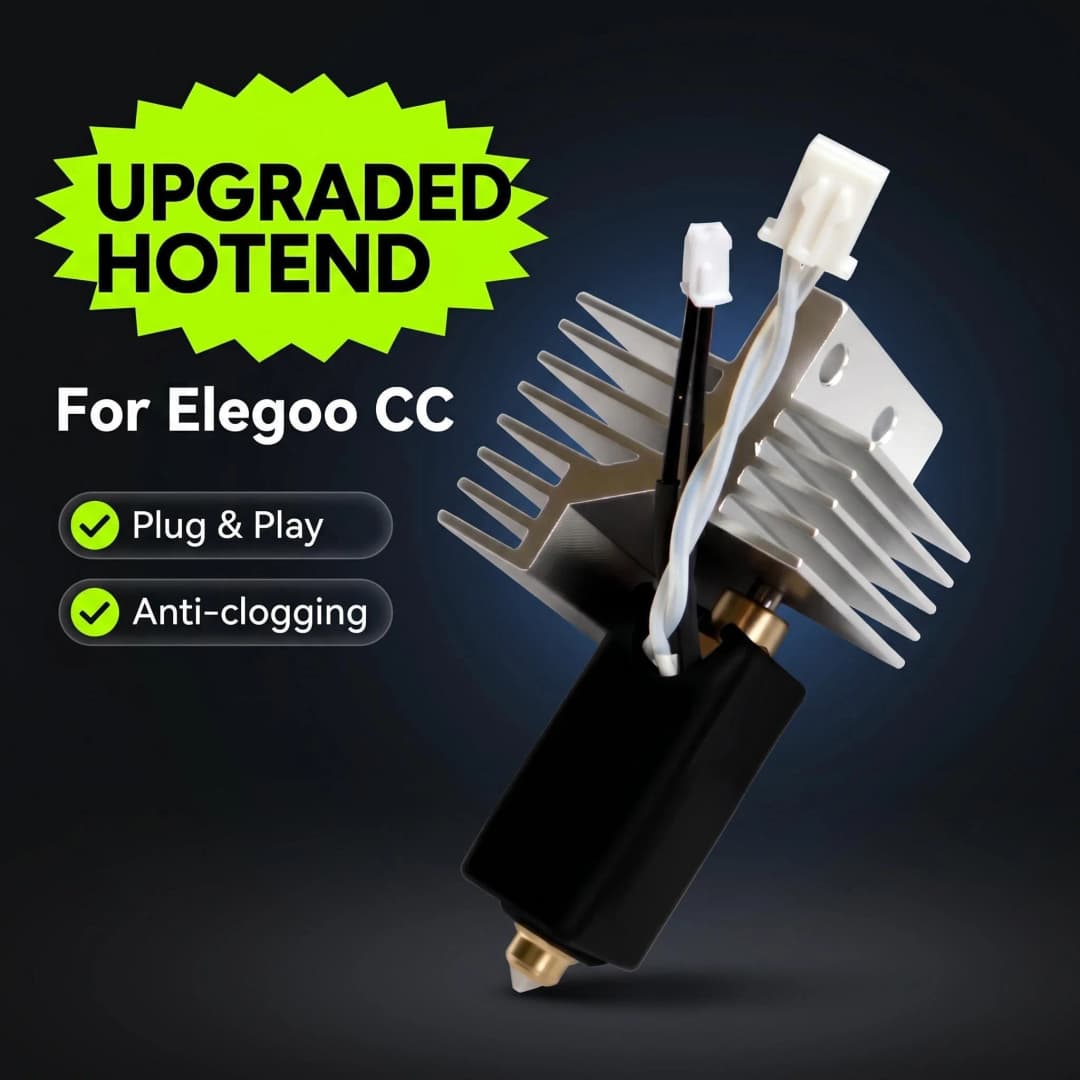 Upgrade elegoo CC hotend 0.2/0.4/0.6/0.8mm Assembled Extruder Hotend Kit for Elegoo Centauri Carbon Hot end / Centauri Nozzle