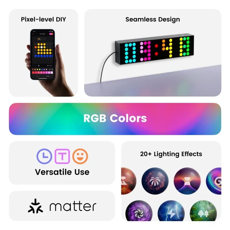 Yeelight Cube Smart Light Lite RGB Dynamic Light Smart Light Preset Clock Letter Emoji Voice Control for Apple Home Google alexa - 5