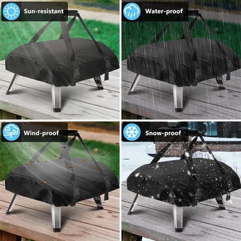 Outdoor Pizza Oven Cover Handheld Convenient Gas Oven 210D Oxford Dustproof and Waterproof Cover - 3
