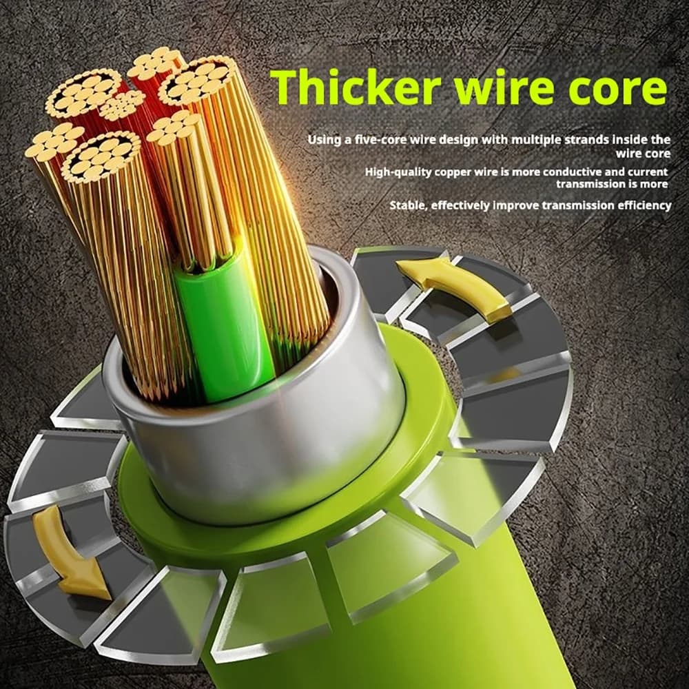 USB To Type C Data Cables 240W Fast Charge 6A USB-C Phones Chargers Cord For iPhone Xiaomi Huawei Samsung Cellphone Accessories - 2