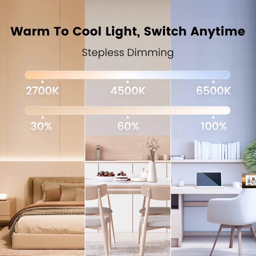 إضاءة سقف ذكية YEELIGHT RGB Mars مع جهاز تحكم عن بعد 16 تأثيرات إضاءة ملونة RGB 6500K لتطبيق Mi Home Google - 5