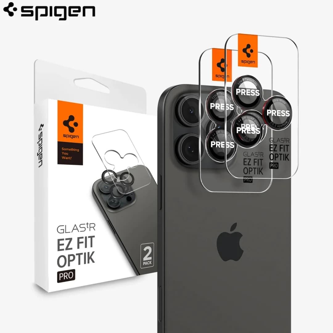 2PCS Spigen Glas.tR EZ Fit Optik Pro Lens Protector For iPhone 17 Air 16 15 14 17 Pro Max 16 Plus 15 Plus 14 Plus 17 Pro 16 Pro
