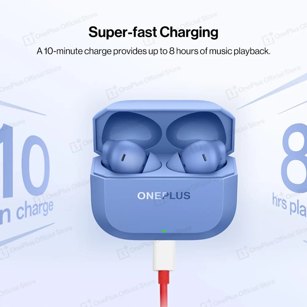 سماعات أذن ون بلس نورد بودز 3r TWS بلوتوث 5.4 اتصال بجهازين بطارية تدوم أسبوع تحكم باللمس ترجمة ذكية - 3