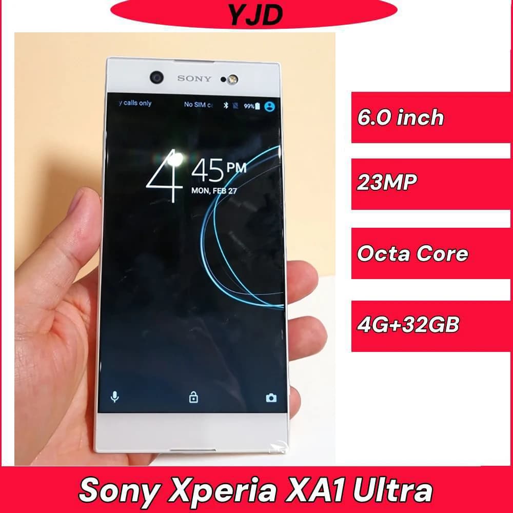 Used 97% New Sony Xperia XA1 Ultra G3212 G3226 Original Unlocked Octa-core 4GB RAM 32GB ROM 23MP LTE 1080P Dual SIM Cellphone