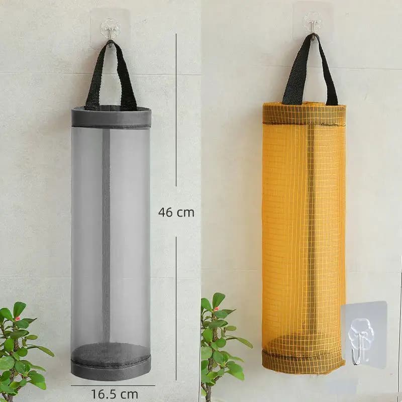 3/2/1PC Home Grocery Bag Holder Wall Mount Plastic Bag Holder Dispenser Hanging Storage Garbage Bag Kitchen Garbage Organizers - 6