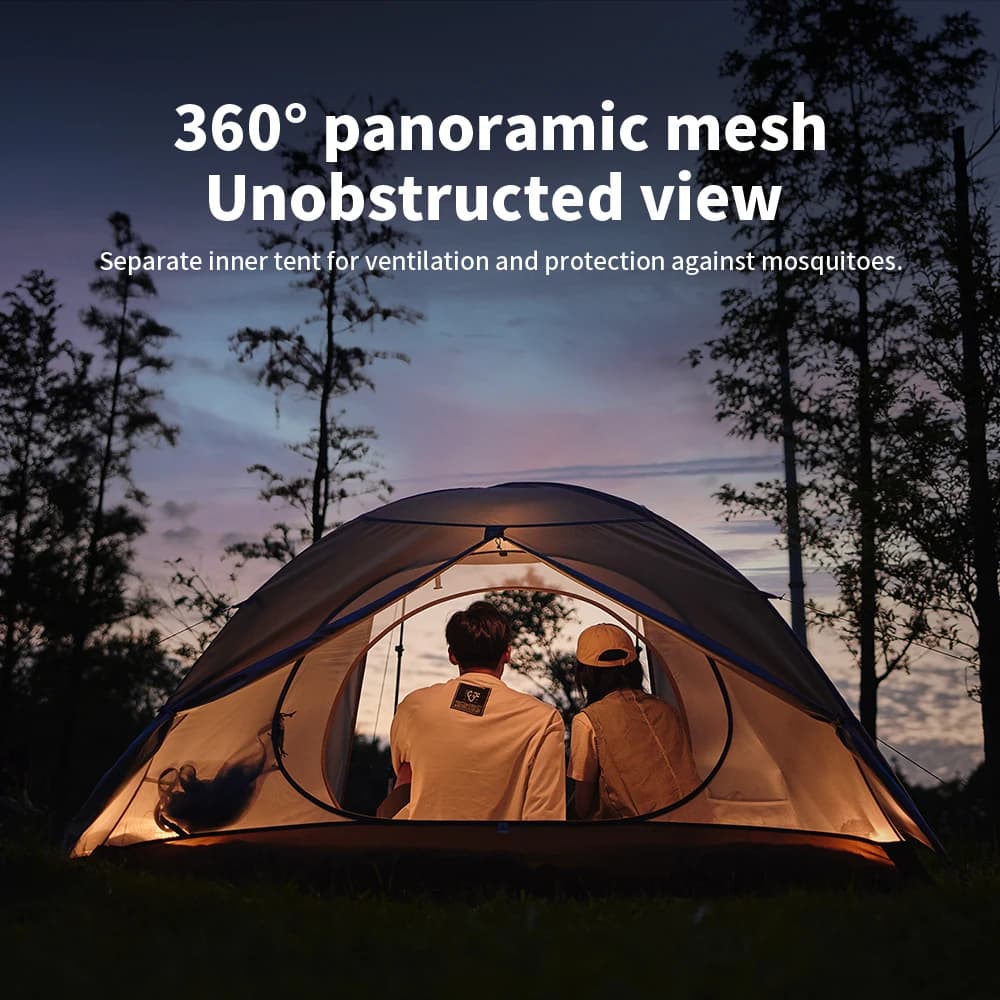 Naturehike Camping Tent 2-3 People Waterproof UPF50+ Camping Tent Outdoor Ultralight Portable Hiking Trekking Sun Shelter - 4