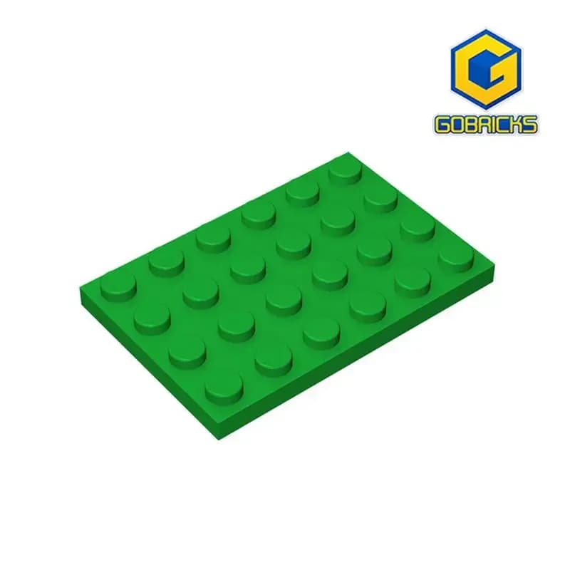 Gobricks GDS-520 Plate 4 x 6 compatible with lego 3032 pieces of children's DIY Educational Particles Moc Parts
