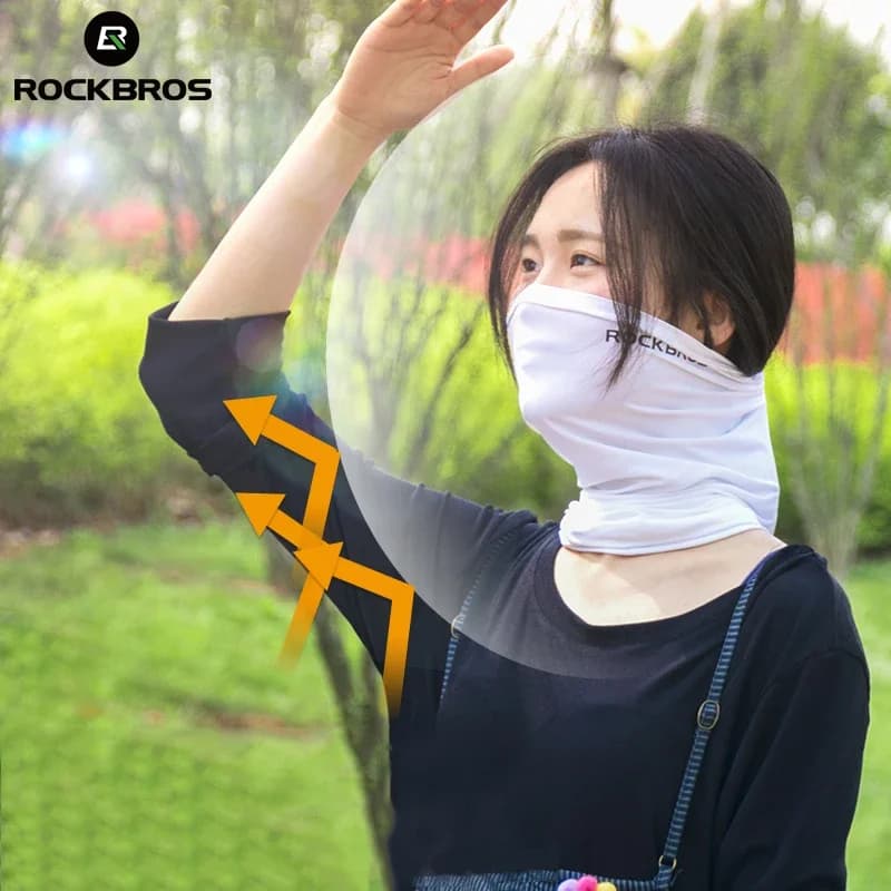ROCKBROS Quick-Dry Cycling Face Mask Scarf Sun Protection Cycling Headwear Outdoor Sports Face Cover Breathable Bicycle Bandana - 5