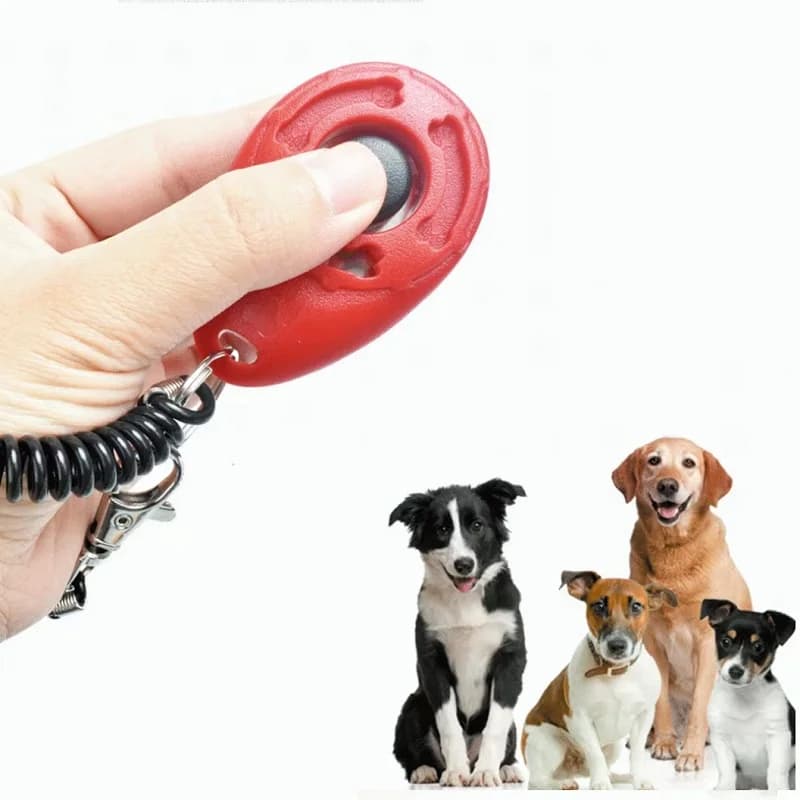 Dog Training Clicker Pet Cat Dog Click Trainer Various Style Aid Adjustable WristStrap Sound Key Chain Dog Repeller Pet Product - 3