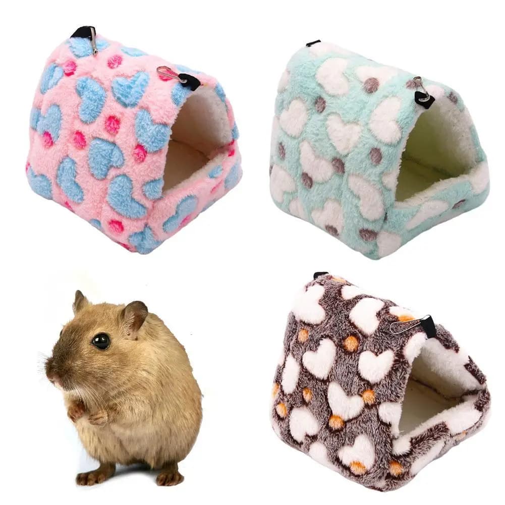 Warm Hamster House Soft Beds And Houses Rodent Cage For Hamster Hedgehog Squirrel Rats Cotton Guinea Pig Accessories Animal - 4