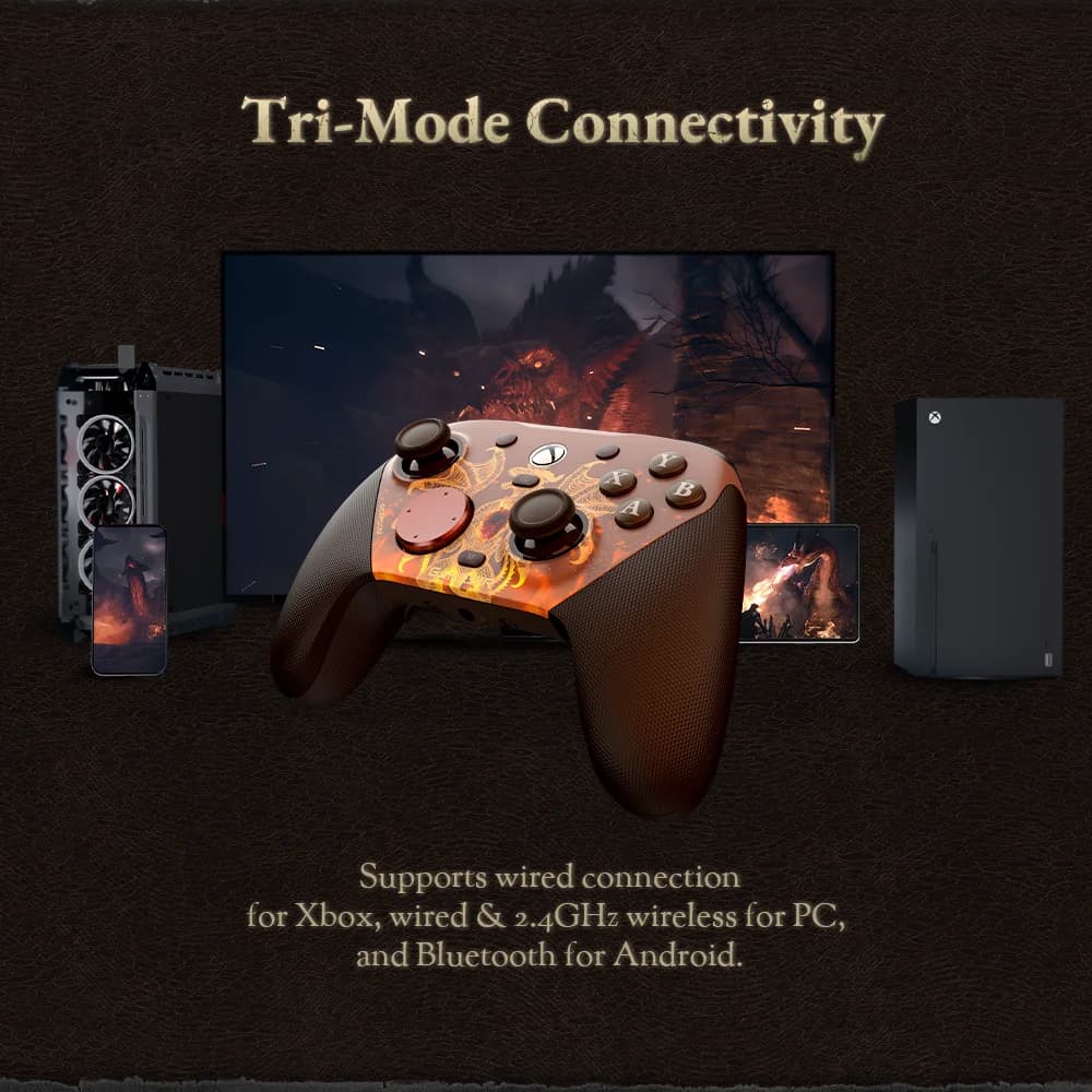 GameSir G7 Pro Dragon's Dogma II Xbox Gaming Controller with Smart Charging Station, Hall Effect, Gyro, 3.5mm Audio Jack - 3