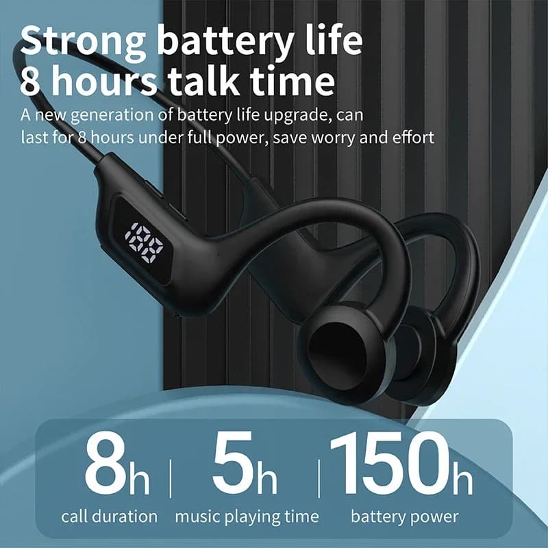 سماعات رأس OnePlus Bone Conduction لاسلكية بلوتوث سماعة أذن رياضية سباحة متوافقة مع بلوتوث سماعة يد خالية مع ميكروفون - 3
