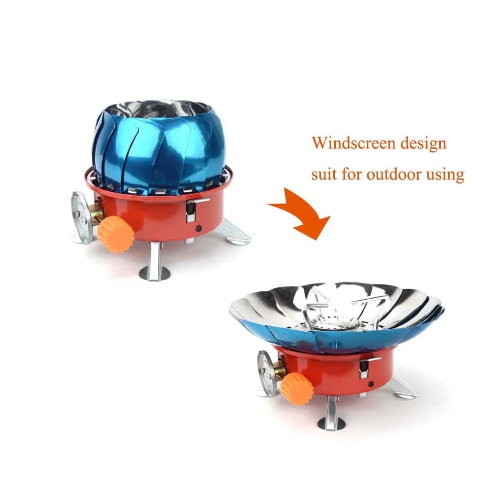 Windproof Outdoor Mini Portable Small Card Stove Picnic Stove Head Stove Mountain Climbing Travel Folding Stove Camping Stove - 6