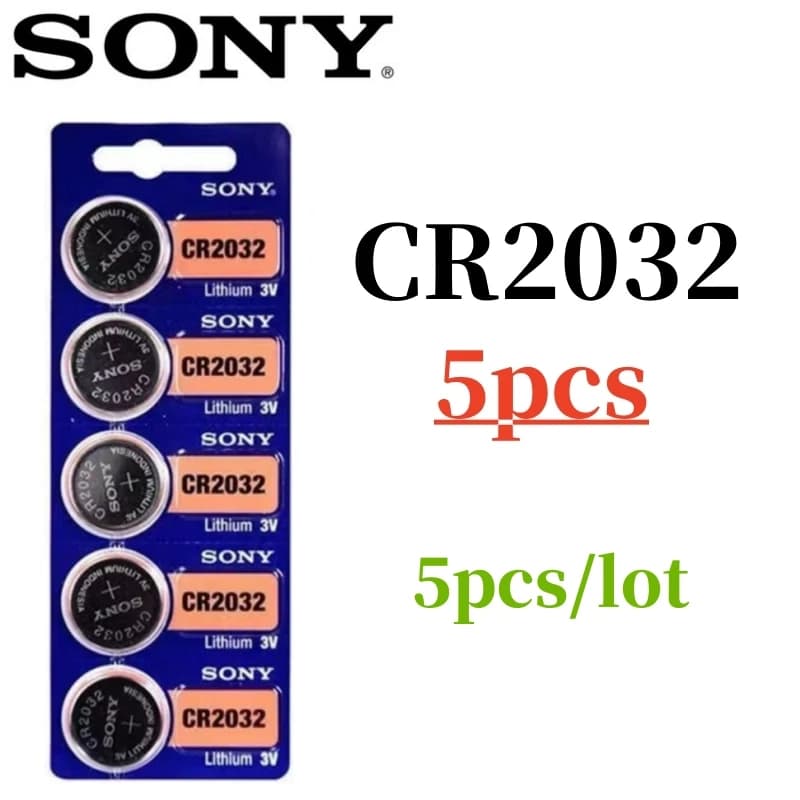5 قطع بطاريات SONY أصلية: CR2032، CR2025، CR2016، CR1632، CR1220، CR1620، CR2450، CR2430، 371، SR920SW، 377، SR626SW، 364، SR621، 399، SR927SW - 2