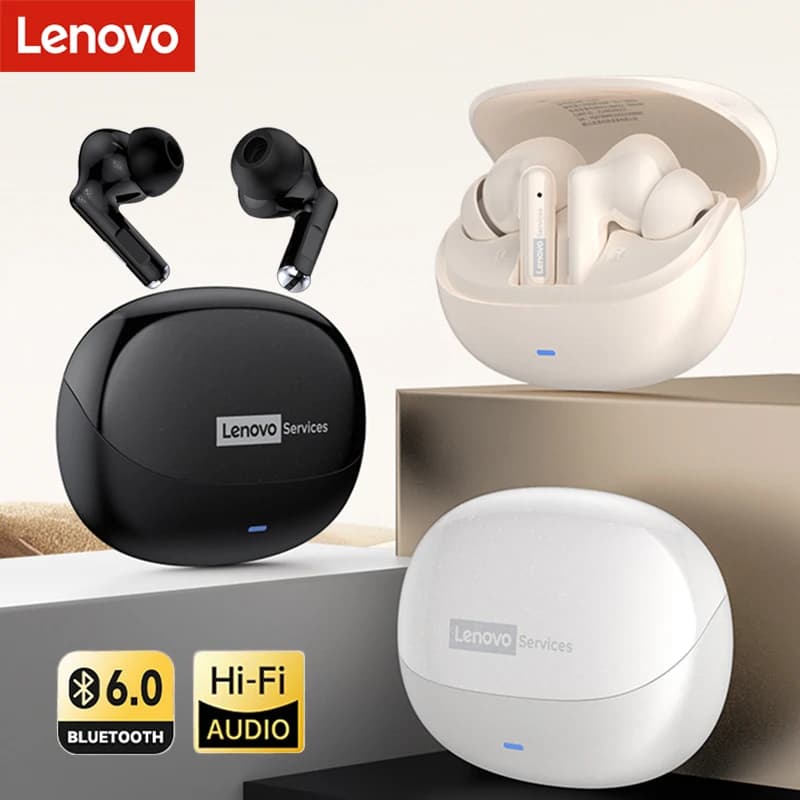 سماعات أذن Lenovo LP40 II أصلية LP40 plus TWS بلوتوث لاسلكي 5.3 سماعات رأس رياضية تقليل الضوضاء تحكم باللمس