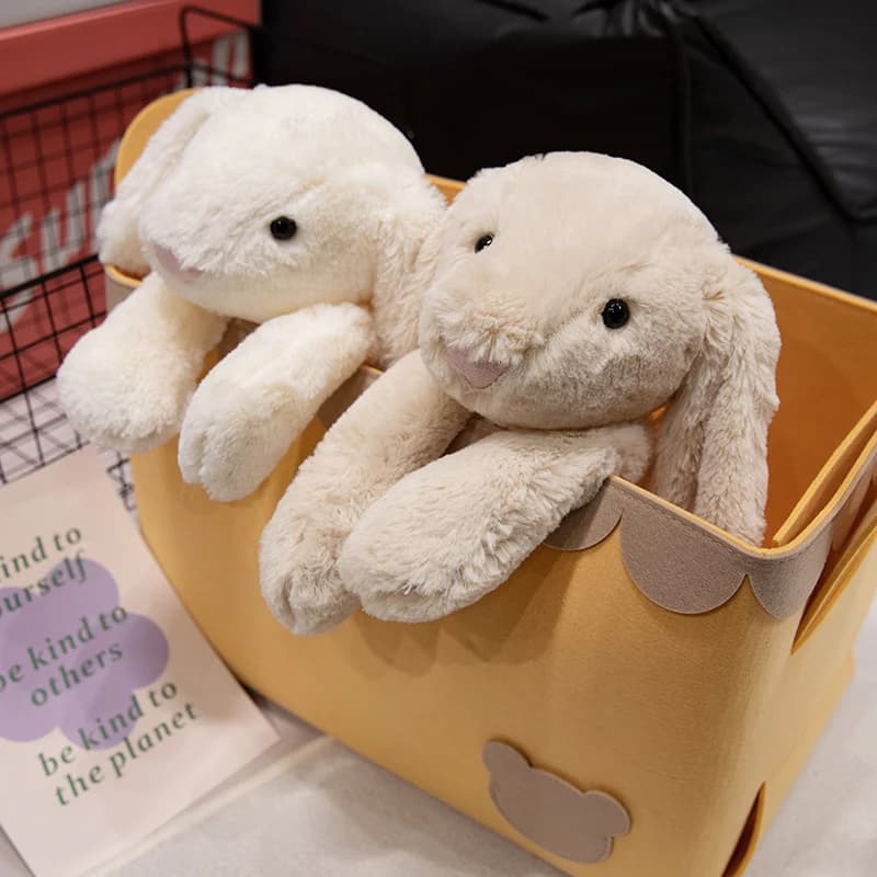 Cute Lop Rabbit Plush Toy Soft Stuffed Long Ears Bunny Doll Funny Baby's Sleeping Companion Delicate Home Decoration Kids Gifts - 2