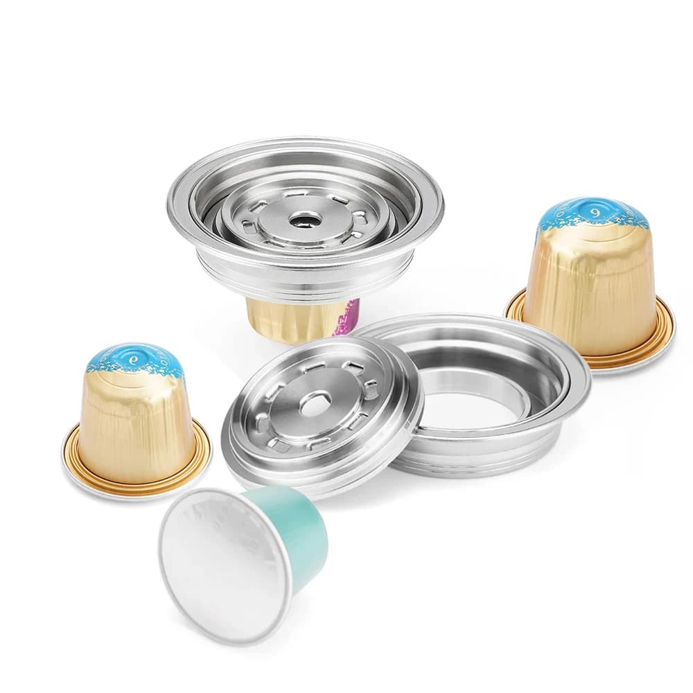 iCafilas reusable coffee capsule converter Stainless steel  adapter for Vertuoline Vertuo Next Pop Machine - 2