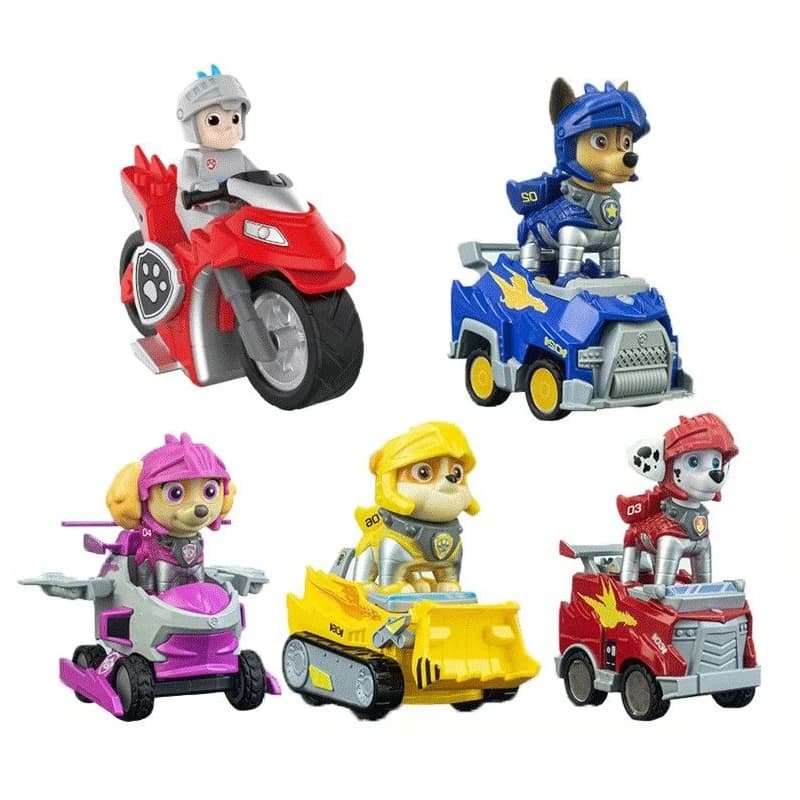 لعبة بناء Chaosheng Anime Paw Patrol، مركبة قابلة للسحب، شخصيات Chase وSkye وMarshall وRubble، هدايا عيد ميلاد للأطفال - 3