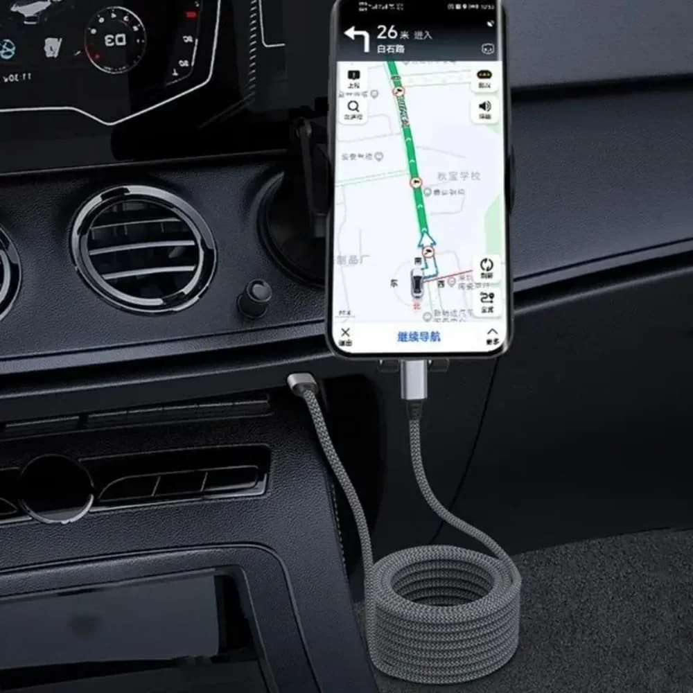 كابل شحن سريع 60 واط، نوع C إلى نوع C، نايلون مضفر، متوافق مع Oneplus وXiaomi وسامسونج - 4