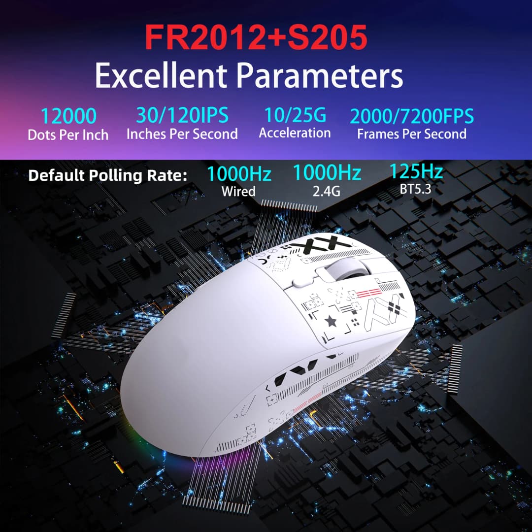 2026 New T90Pro RGB Backlit Wireless Gaming Mouse with Charging Base Triple Mode 1K Optical Ergonomic Mouse For Esports - 3