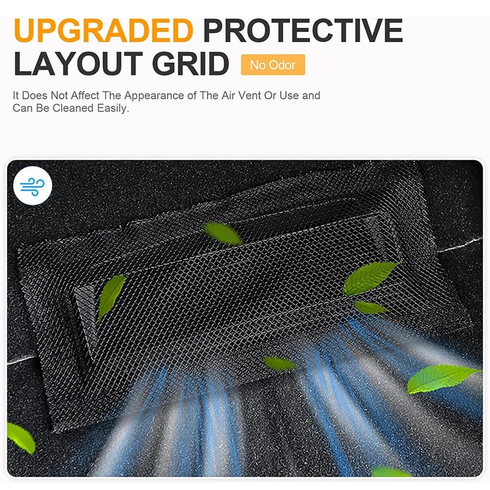 غطاء فتحة تهوية خلفية تحت المقعد لسيارة Tesla Model 3 Y Juniper إكسسوارات وقائية شبكة مخرج تكييف الهواء شبكة تهوية تدفق الهواء - 4