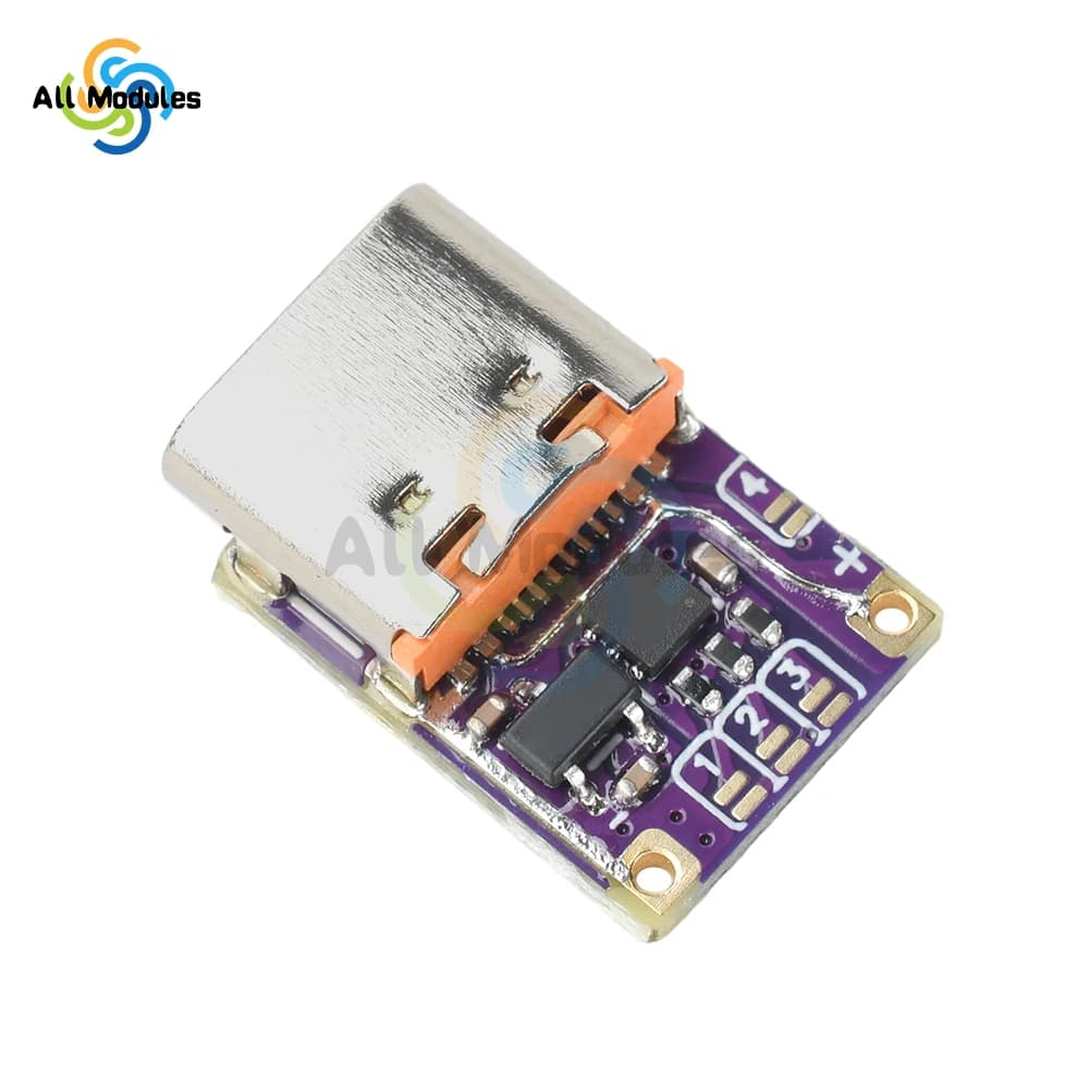 وحدة شحن سريع PD QC نوع-C وحدة تحفيز شحن سريع 5V-20V/20V-48V إخراج لبنك طاقة DIY