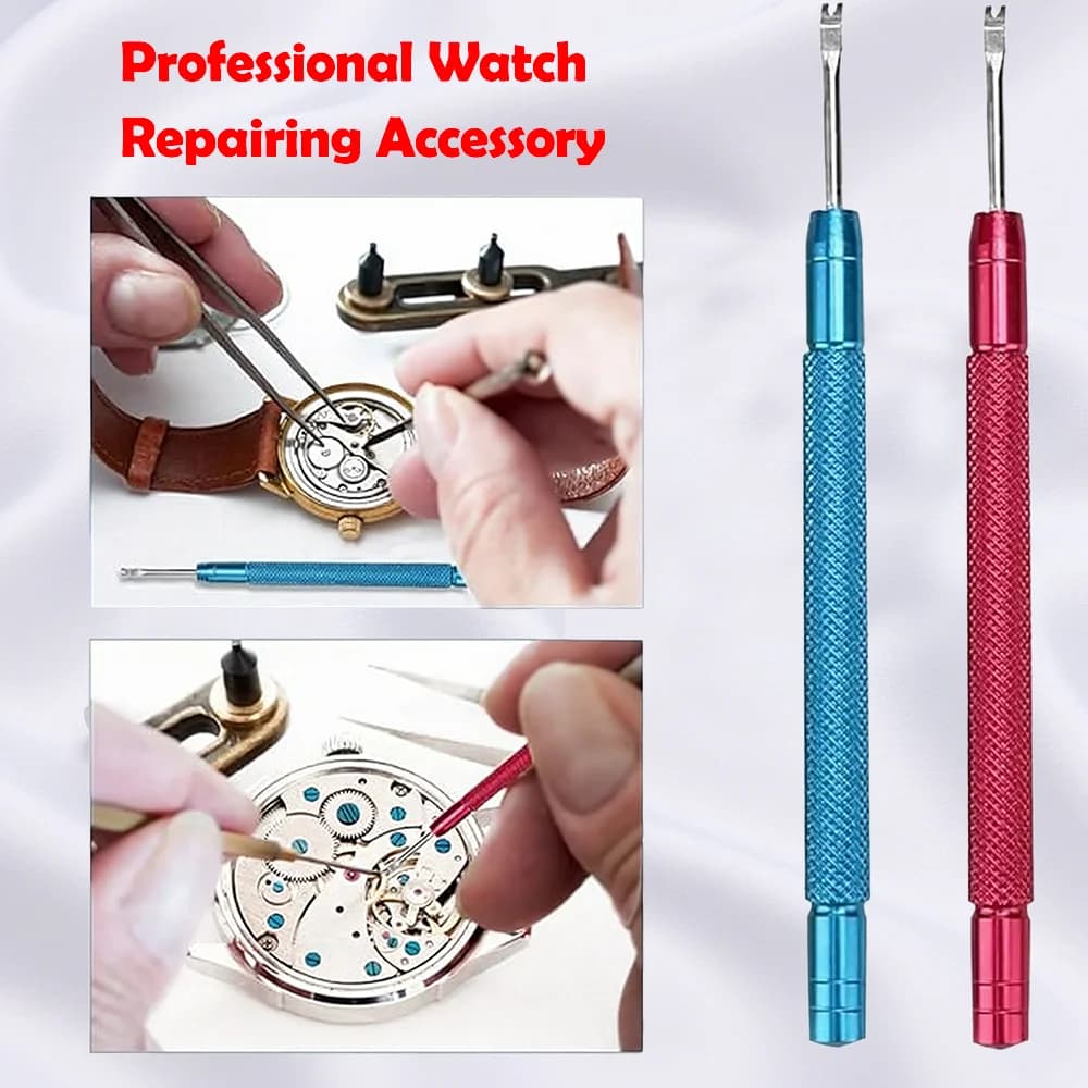 مجموعة إصلاح الساعات، تشمل منفاخ مطاطي، وسادات حماية من الغبار، قلم إبرة، فرشاة تنظيف، أدوات صيانة - 5