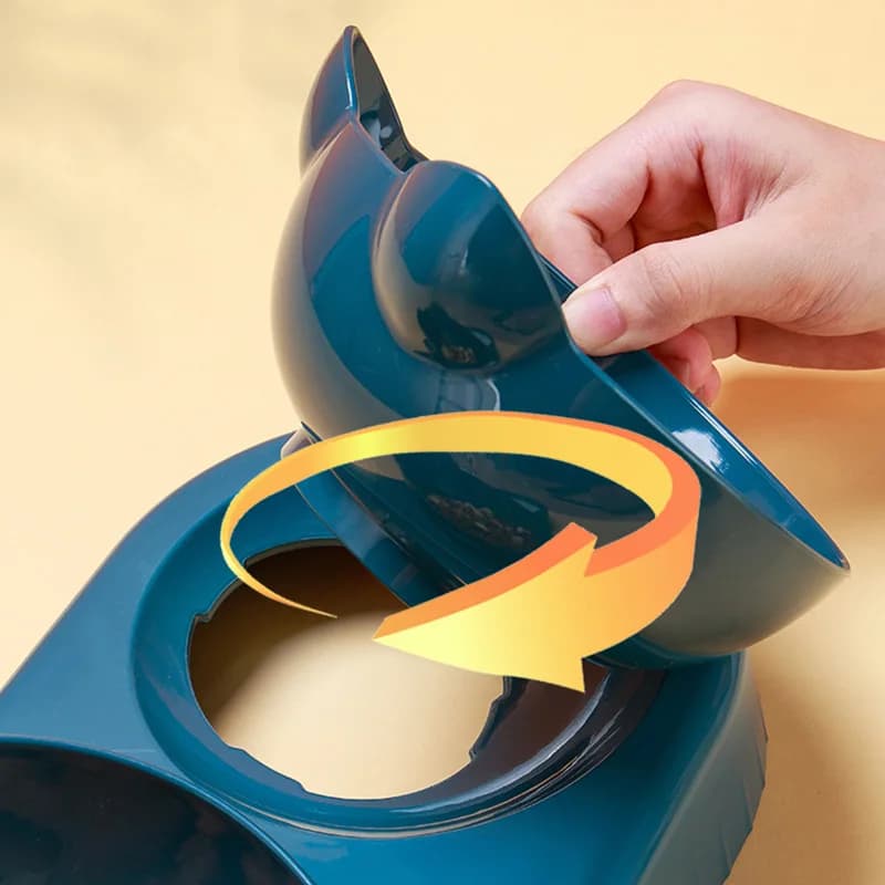 3 in 1 Cat Feeder Automatic Water Dispenser Double Bowl Pet Bowl for Small Dogs Cats Pet Food Container Cat Accessories - 5