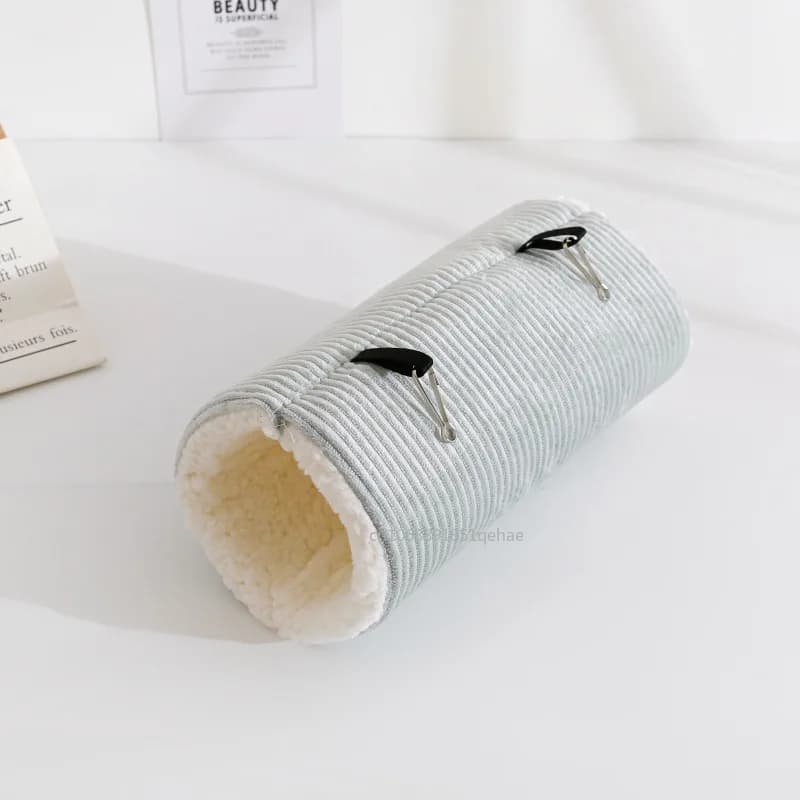 Hamster Tunnel Hammock for Small Animals Warm Squirrel Hedgehog Rabbit Chinchilla Bed Cage Plush House Nest Hamster Accessories - 6