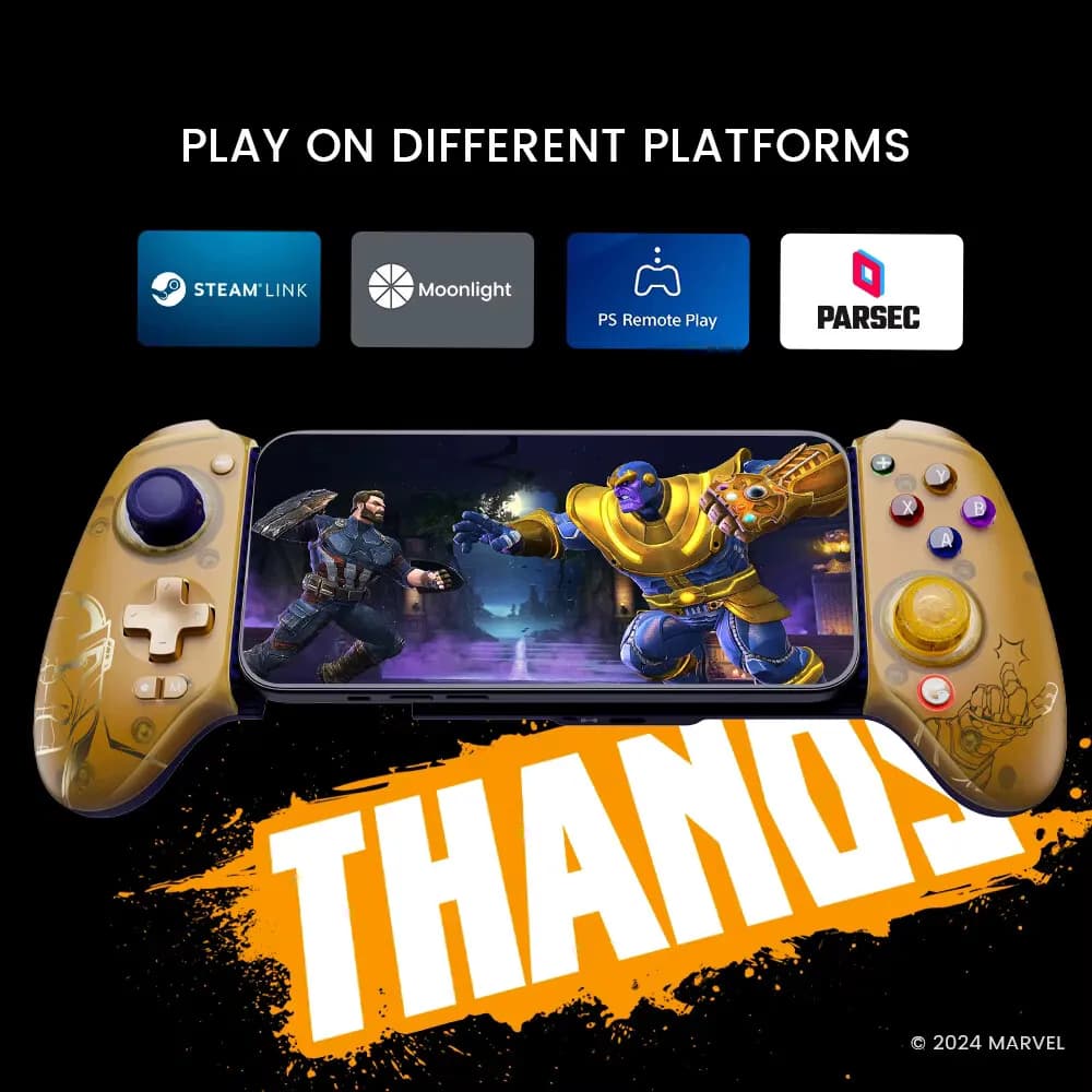 وحدة تحكم الألعاب المحمولة GameSir G8 Plus إصدار هالك ثانوس لأجهزة iOS وأندرويد ونينتندو سويتش 2/1 وجهاز التحكم في ألعاب الكمبيوتر الشخصي - 6