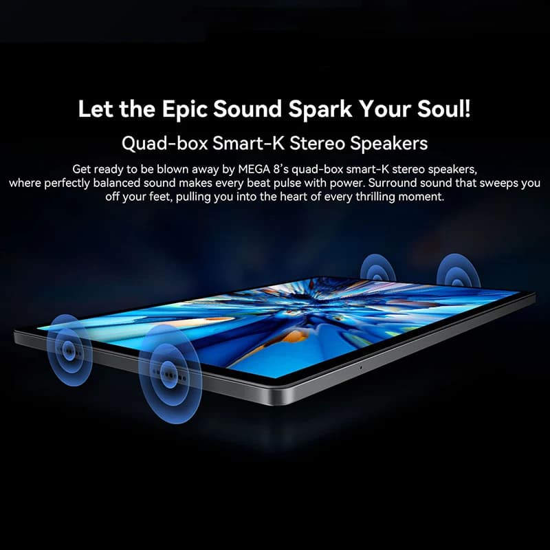 【World premiere】Blackview MEGA 8 Tablet 13 inch FHD+ 90Hz Display 11000mAh  AI Android 15 50Mp Camera 4 BOX Speakers 4G Pad PC - 6