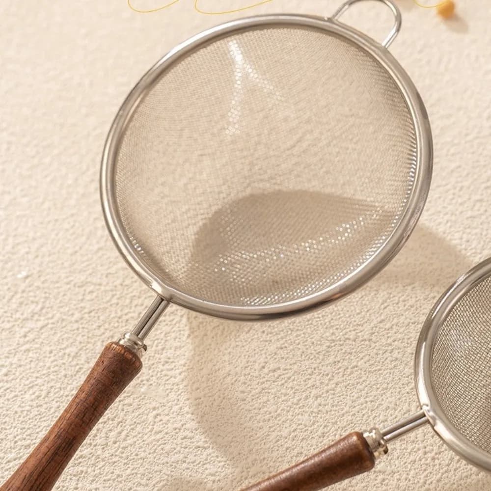 جديد الفولاذ المقاوم للصدأ ماتشا المغربل غرامة جدا شبكة الصدأ واقية مصفاة شاي سهلة التنظيف المغربل الغذاء الصغيرة للمطبخ - 3