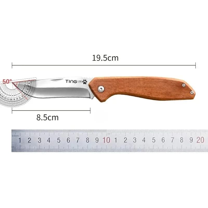 BAKULI-Camping Pocket Knife Outdoor Portable Straight Knife, Outdoor Multi-Purpose High Hardness Fruit Knife - 6