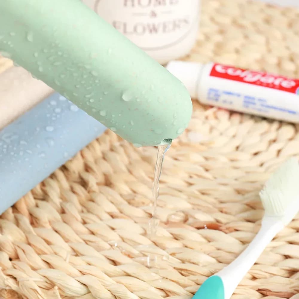 1 قطعة السفر المحمولة التخييم فرشاة الأسنان أنبوب غطاء صندوق تصفية المياه مكافحة القذرة اكسسوارات الحمام موضة صندوق تخزين التعبئة والتغليف - 5