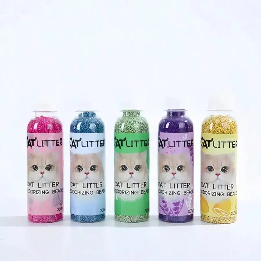 Fresh Scent Cat Litter Deodorizer Beads - Natural Plant-Based Odor Eliminator For Clean & Fragrant Pet Environments