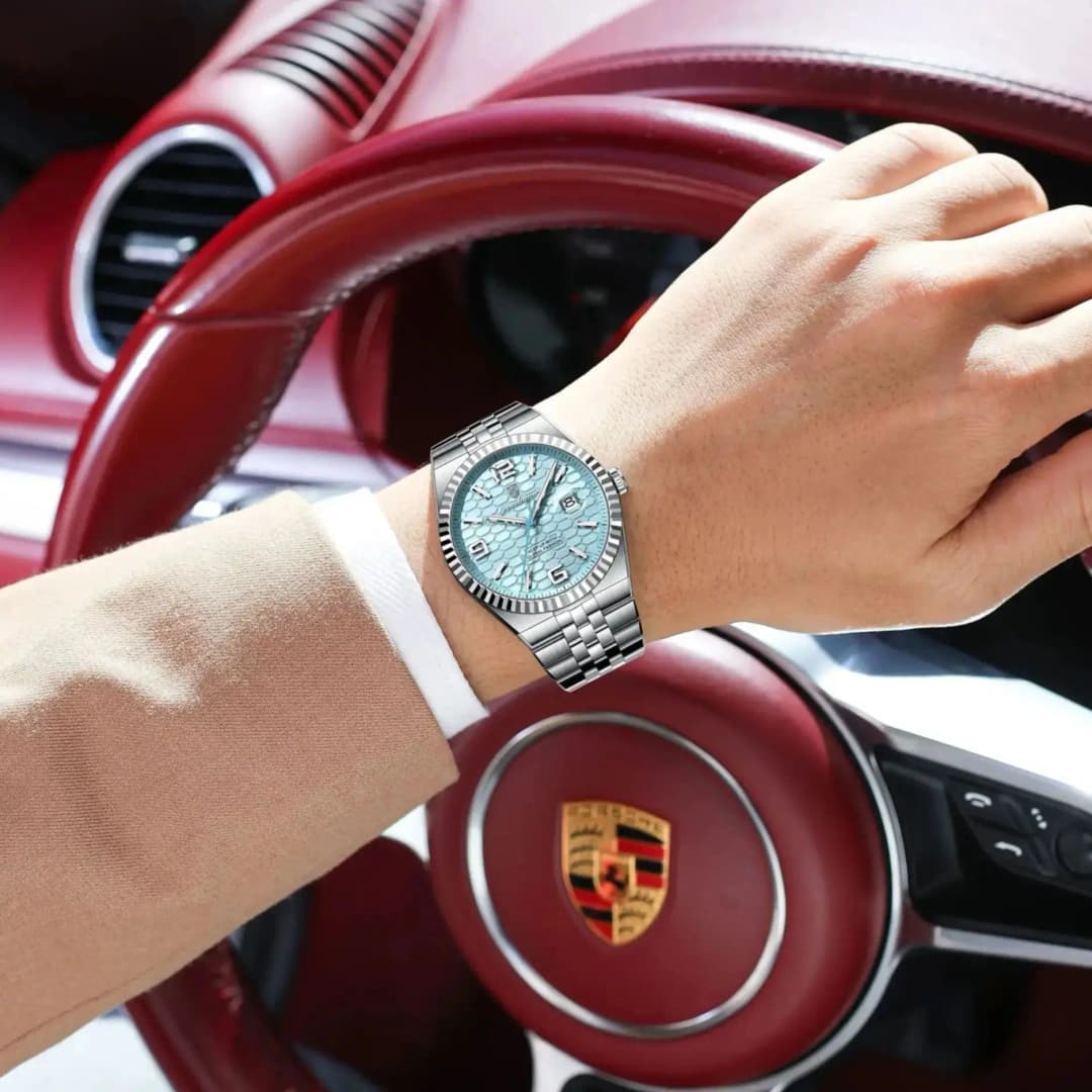 POEDAGAR High Quality Original Men Clock Waterproof Luminous Date Luxury Man Watch Stainless Steel Quartz Men's Watches Male+Box - 4