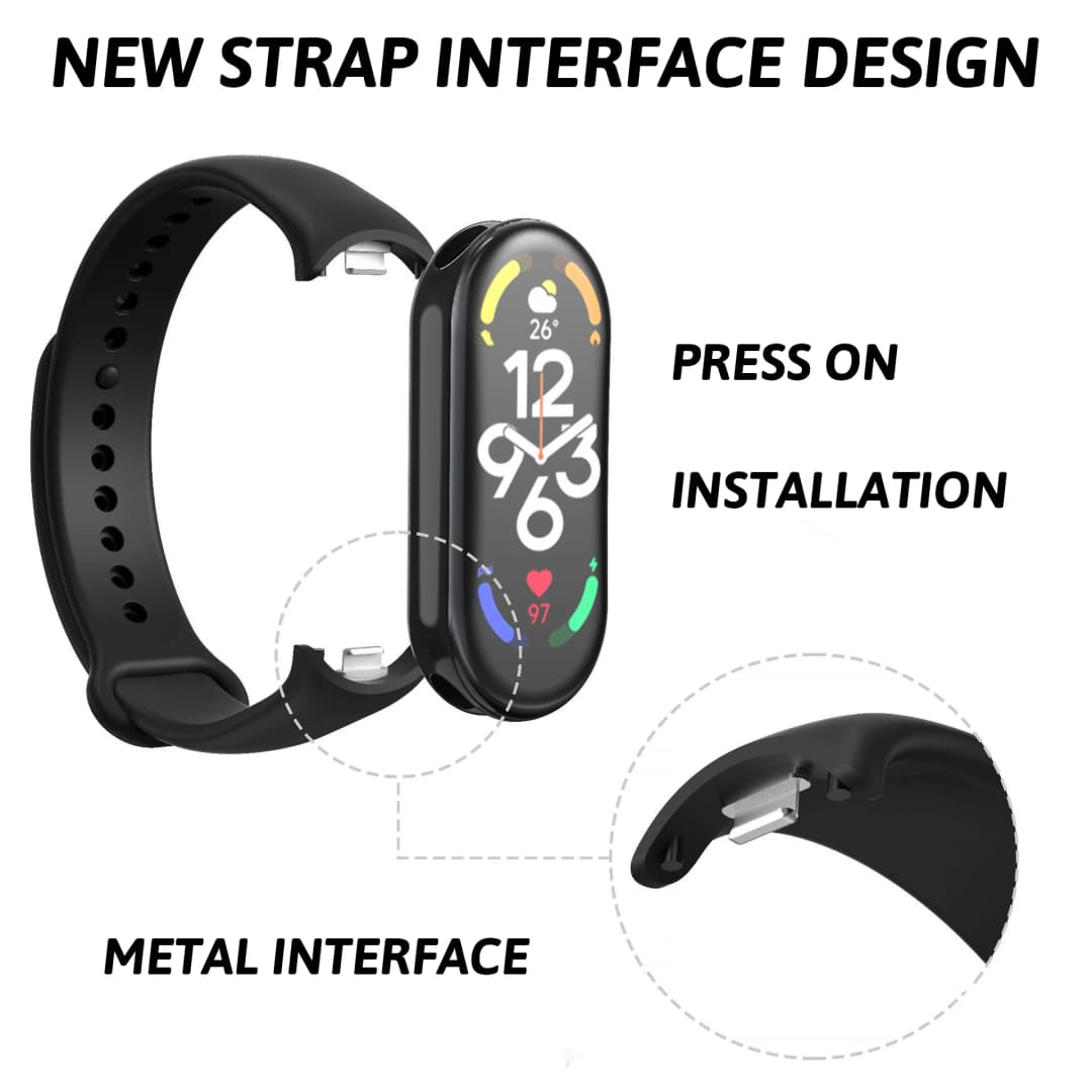 Silicone Strap for Xiaomi Mi Band 10 9 8 Strap NFC Sport Rubber Bracelet pulseira Correas Xiaomi Smart Band 10 9 8 Accessories - 4