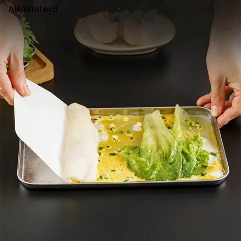 Rectangle Stainless Steel Tray Commercial Buffet Presentation Tray Food Serving Plate Rice Noodle Pan Dishes Storage Organizer - 5
