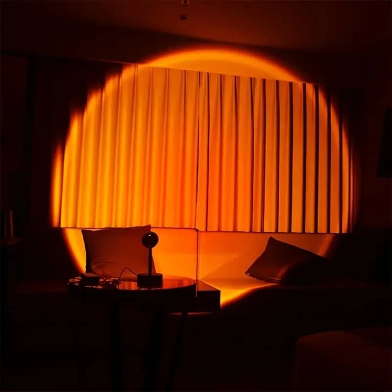 1pc LED sunset light, sunset light projector atmosphere light, bedroom LED night light projector, room atmosphere light office h - 3