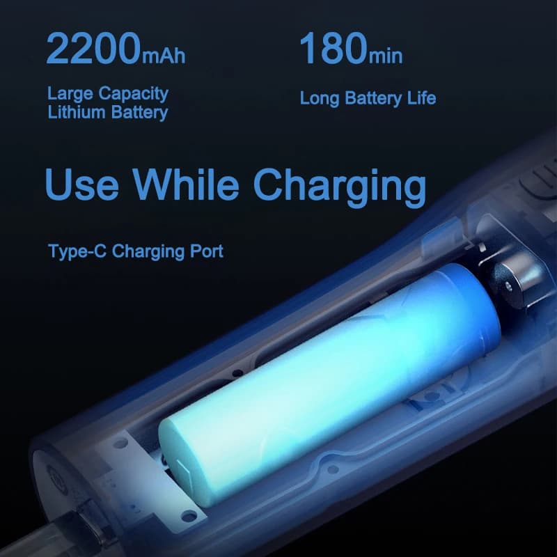 آلة قص الشعر من MIJIA مقاومة للماء IPX7 محترفة لاسلكية كهربائية لقص الشعر للرجال - 5