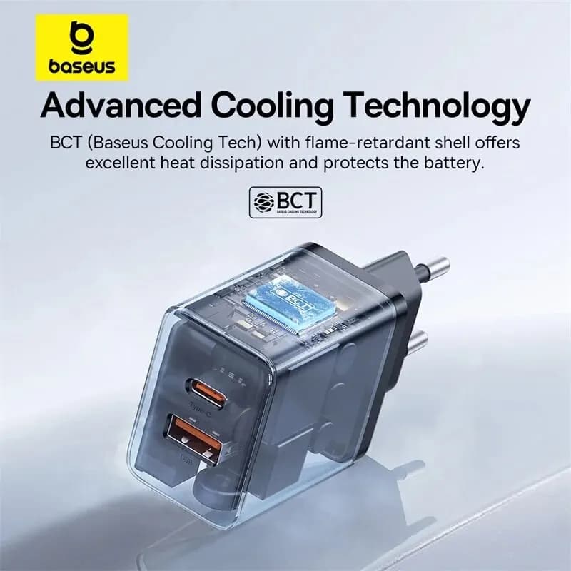 شاحن Baseus بقوة 20 واط PD شحن سريع QC4.0 QC3.0 USB Type C لهواتف آيفون 15 14 13 12 11 وشاحن سريع لهواتف شاومي - 5