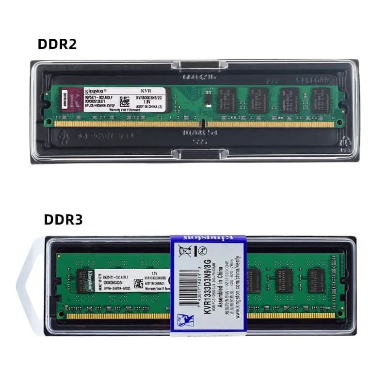 Kingston PC Memory RAM PC2 DDR2 2GB 800Mhz 667MHz PC3 DDR3 4GB 8GB 1333MHZ 1600MHZ 1866MHz ddr3 ram Desktop Memory Model - 5