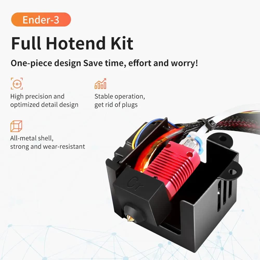Creality Original Ender 3 Full Assembled Hotend Set,Full Assemble Hotend with Mental Shell for Ender 3 / Ender 3S/ Ender 3 Pro - 2