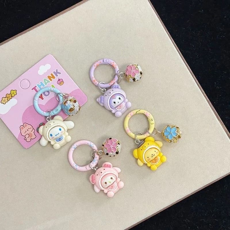 سلسلة مفاتيح سانريو 2026 هيلو كيتي كورومي كاواي، إكسسوارات حقائب، قلادة حقيبة لطيفة للفتيات، هدية كرتونية - 3