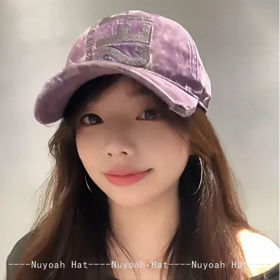New Men Women Bandhnu Embroidered DIFSFL Letters Baseball Hats Sunshade Personal Versatile Peaked Caps Broken Style Fashion ins - 4